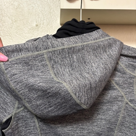 Lululemon Daily Practice Jacket Space Dye Camo Black Dark Slate Longline Size 4 - Picture 12 of 12